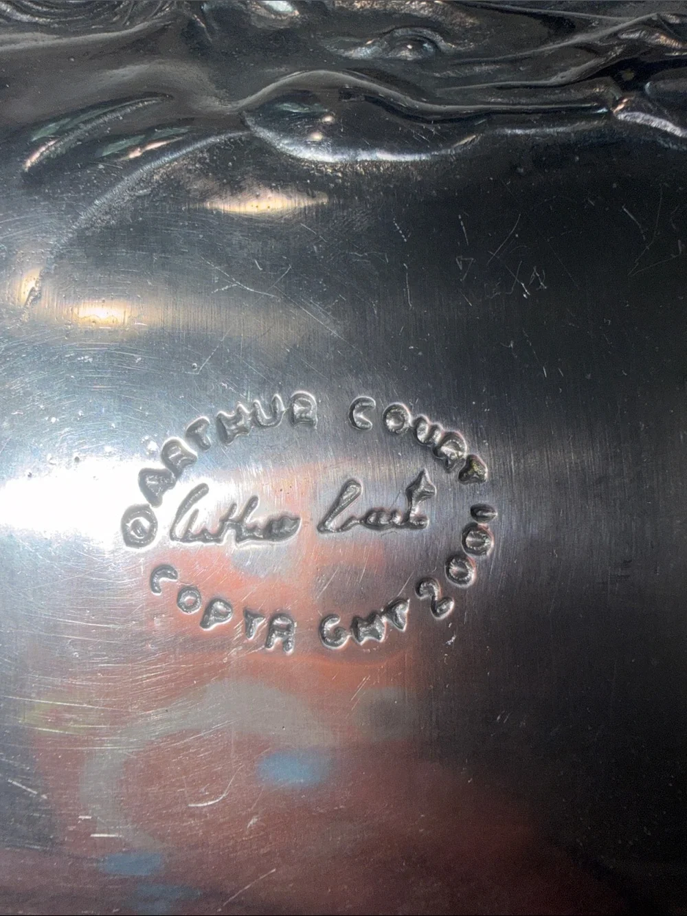 Arthur Court Silver Horse & Wheat Embossed Serving Tray